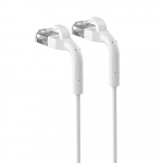 Extralink LAN PATCHCORD CAT.6 U/FTP 0,5M 1GBIT PAINUTATAVAD BOOTED FOOLIUMIGA KEERATUD PAAR PALJAS VASK VALGE