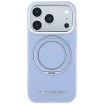 Karl Lagerfeld Ring Stand 360 Saffiano Classic Logo MagSafe-disainiga mbris iPhone 18 Pro Max / 17 Pro Max jaoks, sinine