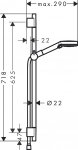 Shower set Hansgrohe Vernis Blend 26423670, black matte