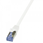 Logilink 0,5 m Cat.6A 10G S/FTP vrgukaabel Valge Cat6a S/FTP (S-STP)