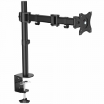 StarTech.com Desk Mount Monitor Arm for up to 34 (17.6lb/8kg) VESA Compatible Displays - Articulating Pole Mount Single Monitor Arm - Ergonomic Height Adjustable Monitor Mount - Desk Clamp/Grommet
