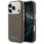 GUESS Etui Perforatsioonidega 4G MagSafe iPhone'ile 17 Pro Max, pruun