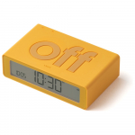 . Lexon Flip Mini kahveline budzik, kollane