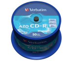 Verbatim CD-R AZO Crystal 700 MB 52x 50 tk