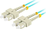 LANBERG Kiudoptikaa sulgemisjuhe MM SC/UPC-SC/UPC DUPLEX LSZH 3.0mm 2m aqua