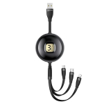 USAMS Kaabel U69 3w1 1m must (vlk/microUSB/USB-C) SJ508USB01 (US-SJ508)