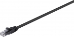 Fuj:tech CAT6A U/UTP vrgukaabel, 0,25 m, must (877909)