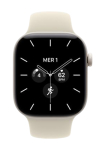 APPLE Watch Series 12 GPS + Cellular Pearl White Ceramic, Sand Sport Band, S/M, 42mm