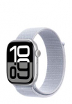 APPLE Watch Series 10 GPS + Cellular Silver Aluminium, Blue Cloud Sport Loop, MWY23QF/A, 46mm