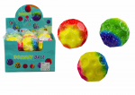 LEAN Toys Glowing Ball for Bouncing and Kneading with Recesses Colorful 9.5cm