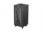 LANBERG Standing 19" 24U Rack Installation Cabinet 600600 Black with Glass Door and LCD (Flat Pack) V2 600x600 FF01-6624-12B