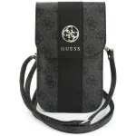 Phone bag Guess 4G AND Classic Logos Stripe Strap black