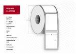 Capture Label 102x152, Core 76, Diameter 175 mm. Thermal