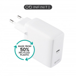 eSTUFF INFINITE (GRS) USB-C Charger EU PD 65W GaN. 1x USB-C .