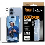 PanzerGlass CARE kaitsekomplekt Flagship Explorer 3in1 Karb+Ekraan+Objektiiv iPhone 17 jaoks