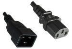 MicroConnect PowerCord C13-C20 0.5M Black IEC 60320-C13 to C20, Black.