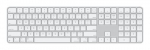 APPLE Magic Keyboard Touch ID-ga ja numbriklahvistiku komplekt Maci mudelitele valge silikooniga