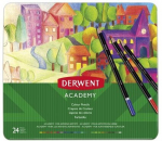 Derwent Akadeemia vrvilised pliiatsid metallkarbis, 24 tk (2301938)