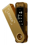 Ledger Nano S Plus USB-mluseade riistvararahakott, must, kuldne