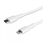 StarTech.com 3 jalga (1m) Kestlik Valge USB-C to Lightning Kabel - Tugev Kinnitus Aramid Fibri USB Tp C to Lightning Toitekaart/hiskord - Apple MFi Sertifitseeritud iPad/iPhone 12