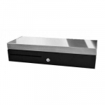 APG Cash Drawer ECD460 Flip Lid Cash Drawer, Black, 460 x 170 x 100, RJ11