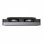 Baseus Hub T-Space koos USB-C- ja Lightning-kaablitega Tesla autodele (must)