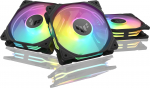 ASUS TUF Gaming TR 120 ARGB PWM -tuuletin, 120 mm, musta, 3-pakk (TUF GAMING TR120 FAN ARGB BLACK 3IN1)