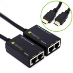 Techly 301153 HDMI pikendaja UTP Cat5e/Cat6 RJ45 keerdpaari kaudu, kuni 30 meetrit