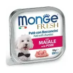 Monge Dog Fresh seosmased ja tkkised seasikuga 100 g tisvrtuslik koeratoit seasikuga, seosmased ja tkkised