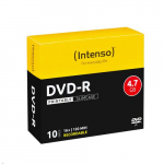 Intenso DVD-R 4,7 GB, trkitav, 16x, 10 tk