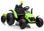 Lean Cars Electric Car Tractor HZB-200 with Trailer Green
