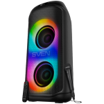 SVEN Klar PS-1050, must (200W, TWS, Bluetooth, FM, USB, microSD, LED-ekraan, 7200mAh)