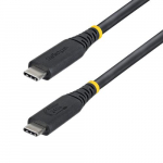 StarTech.com 1 m (3 ft) USB4 kaabel, 40 Gbps, USB-IF sertifitseeritud USB-C kaabel, 240 W PD, 8K 60 Hz/4K 240 Hz DP2.1 DP40, TPE isolatsioon, Thunderbolt 4 hilduv Must USB-C juhe