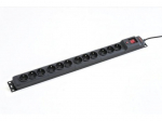 Power Strip Rack 19" Armac 12x230V Black Vert.