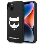 Karl Lagerfeld KLHMP14MSLCHBK iPhone 14 Plus / 15 Plus 6,7" kvakott tarny/must Silikoonist Choupette Head Magsafe