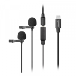 BOYA Microphone BY-M2D Lavalier Dual iOS 6m.