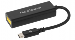 MicroConnect USB-C to Square Lenovo Plug Power Adapter, Black