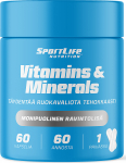 SportLife Vitamiinid ja mineraalid, 60 kapslit, 74 g (6430018363912)