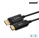 MicroConnect Premium Optic DP - HDMI kaabel 10m, DP 1.4 - HDMI 2.0