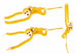 LEAN Toys Mascot Plush Monkey with Baby, Yellow 70 cm