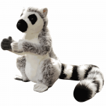 LEAN Toys Plush Mascot Lemur Plushie Soft Gray 28cm