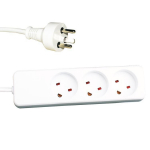 Garbot Plast Power Strip 3-way K-IT Outlet, 5m White