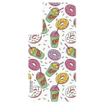 SAMSUNG Paneel GP-TOU021HOOPW do etui Frame Cover do Galaxy S22+ Simpsons Donut biay/white