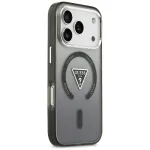 GUESS IML Gradient Triangle Logo MagSafe-disainiga korpus iPhone 18 Pro Max / iPhone 17 Pro Max jaoks Must