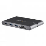 StarTech.com USB C Multiport Adapter - USB Type-C Mini Dock HDMI 4K vi VGA 1080p Video - 100W Power Delivery Passthrough, 3-port USB 3.0 Hub, GbE, SD AND MicroSD - Laptop Travel Dock