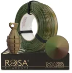 Rosa3D Filament PET-G Magic Army (roheline-beig-pronss) 1kg titesuunnik