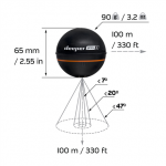 Deeper | Smart Sonar PRO+2 | Sonar | Wi-Fi | Black