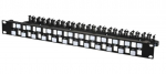 Lanview 24-ports STP Cat6a patch panel 1U for 19"" rack