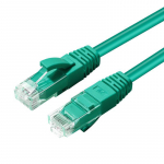 MicroConnect CAT6A UTP 0.3m Green LSZH