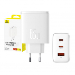 Baseus OS-Cube Pro 2xUSB-C + USB, 65W (valge)